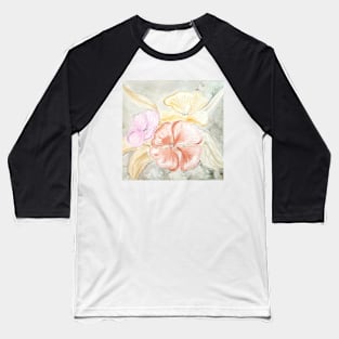 Floral watercolor Baseball T-Shirt